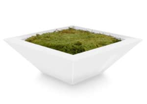 V-Pot MDF Trapezoid Wht 12x32x32cm