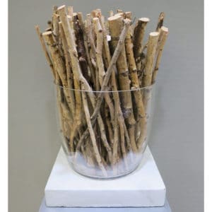 V-Pot Glass Vase w/Terra/Base 30x30x30cm