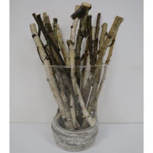 V-Pot Glass Vase w/Base 27x22x22cm