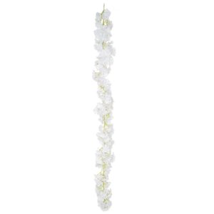 I & T Begonia Blossom Garland White 170cm