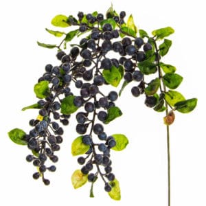 Foliage Hanging Berry Spray Purp GB 55cm