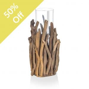 EXQ-Driftwood Vase Glass Holder