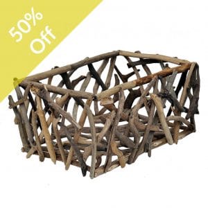Q-Driftwood Rectangular Tray 47x33x22cm