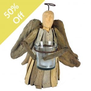 Q-Driftwood Christmas Angel 18x26x27cm