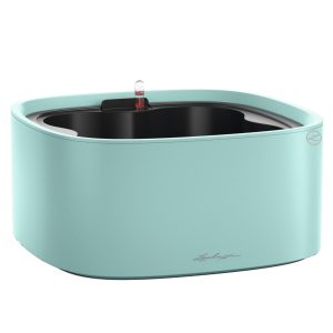 LECHUZA PILA Color Stick Pastel Green Poly Resin Self-watering Planter L35 W35 H16.6 cm, 5.5 ltrs Cap.