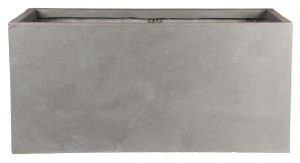 Contemporary Grey Light Concrete Trough Planter by IDEALIST Lite H20.5 L50 W20 cm, 21 ltrs Cap.