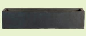 Window Box Light Concrete Dark Grey Planter by IDEALIST Lite L40 W17 H17.5 cm, 12 ltrs Cap.
