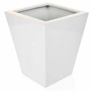 V-Pot MDF Till Tapd Squ Wht 28x28x34cm
