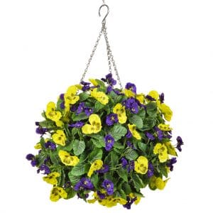 HB Pansy Medium Ball Purple Yellow 30cm