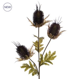 Foliage Thistle Spray Brown GB 68cm