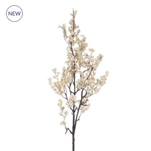Foliage Berry Spray Cream GB 77cm