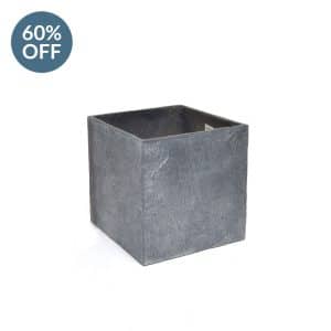 V-Pot Grey Square Slate 45x45x45cm